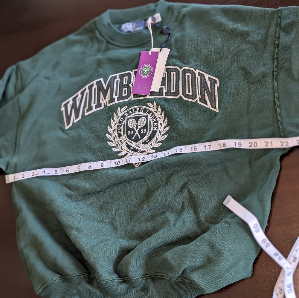 Wimbledon Crest Fleece Crewneck PRL - Picture 8 of 16